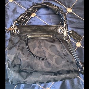 Coach Black Handbag Purse - never before used